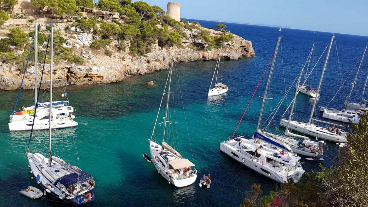 * Casa Del Diamante - Meer- Und Buchtblick Villa * Cala Pi  Esterno foto