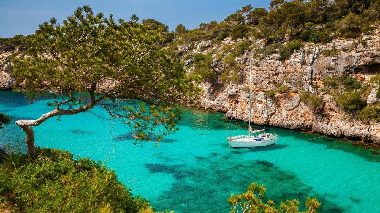 * Casa Del Diamante - Meer- Und Buchtblick Villa * Cala Pi  Esterno foto