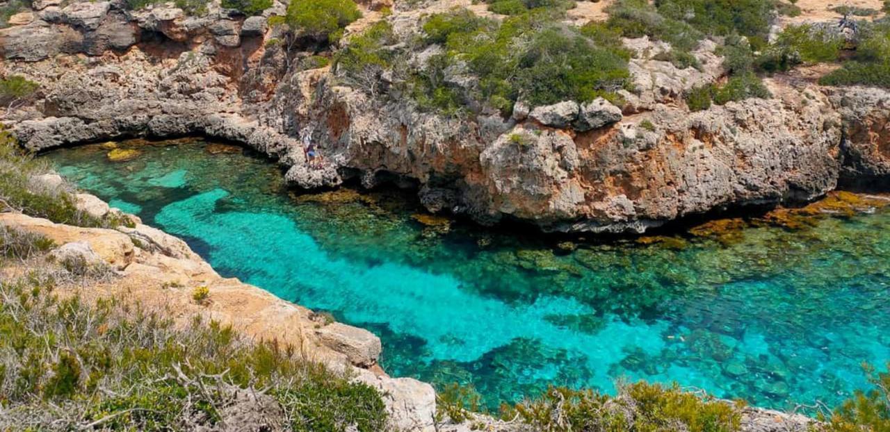 * Casa Del Diamante - Meer- Und Buchtblick Villa * Cala Pi  Esterno foto